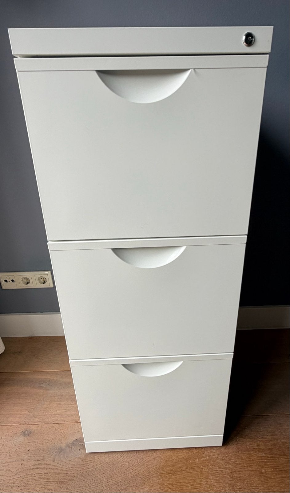 IKEA Erik Archiefkast met 3 lades, 1 sleutel afgebroken, Ophalen, Gebruikt