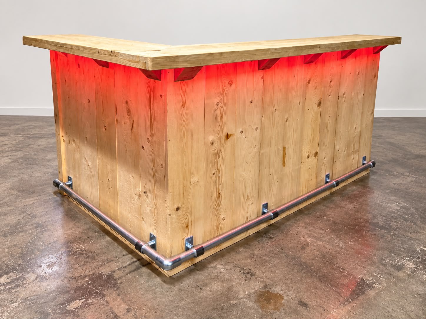 Mooie bar! Met steigerbuis en led verlichting, Ophalen, Nieuw