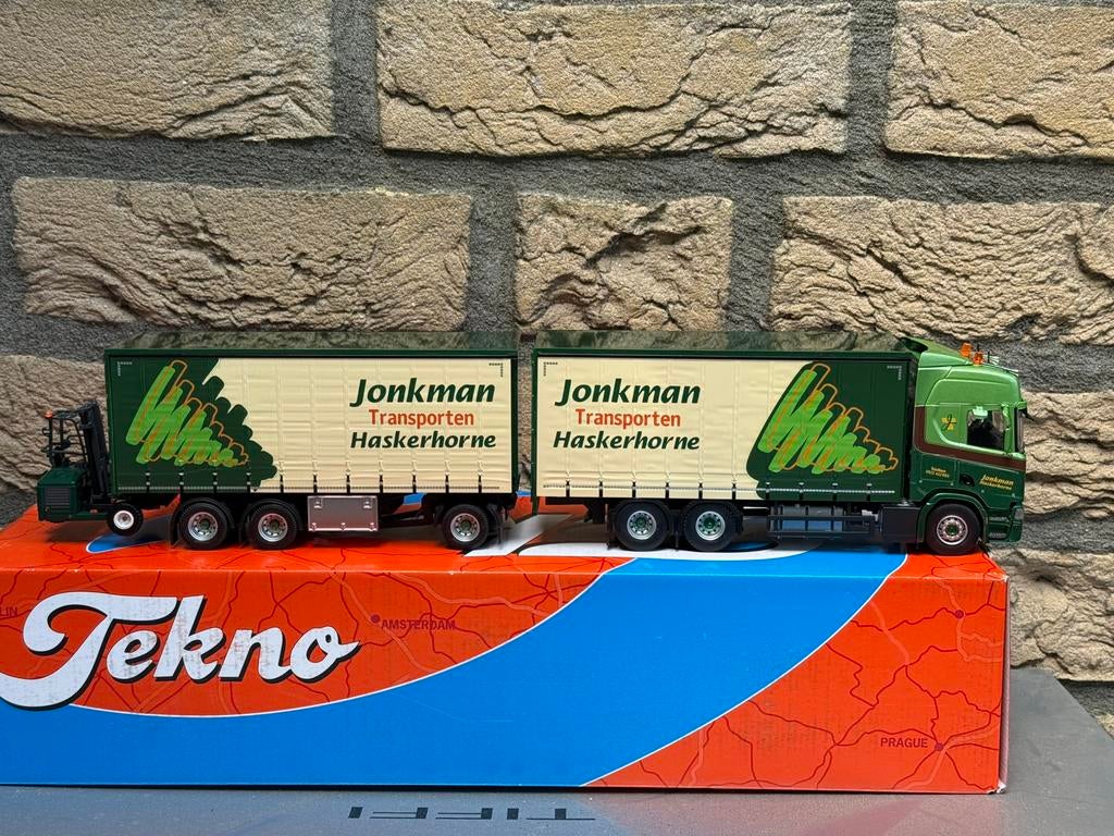 Tekno Jonkman Scania NG Highline motorwagen aanhanger moffet, Ophalen of Verzenden, Nieuw, Bus of Vrachtwagen, Tekno