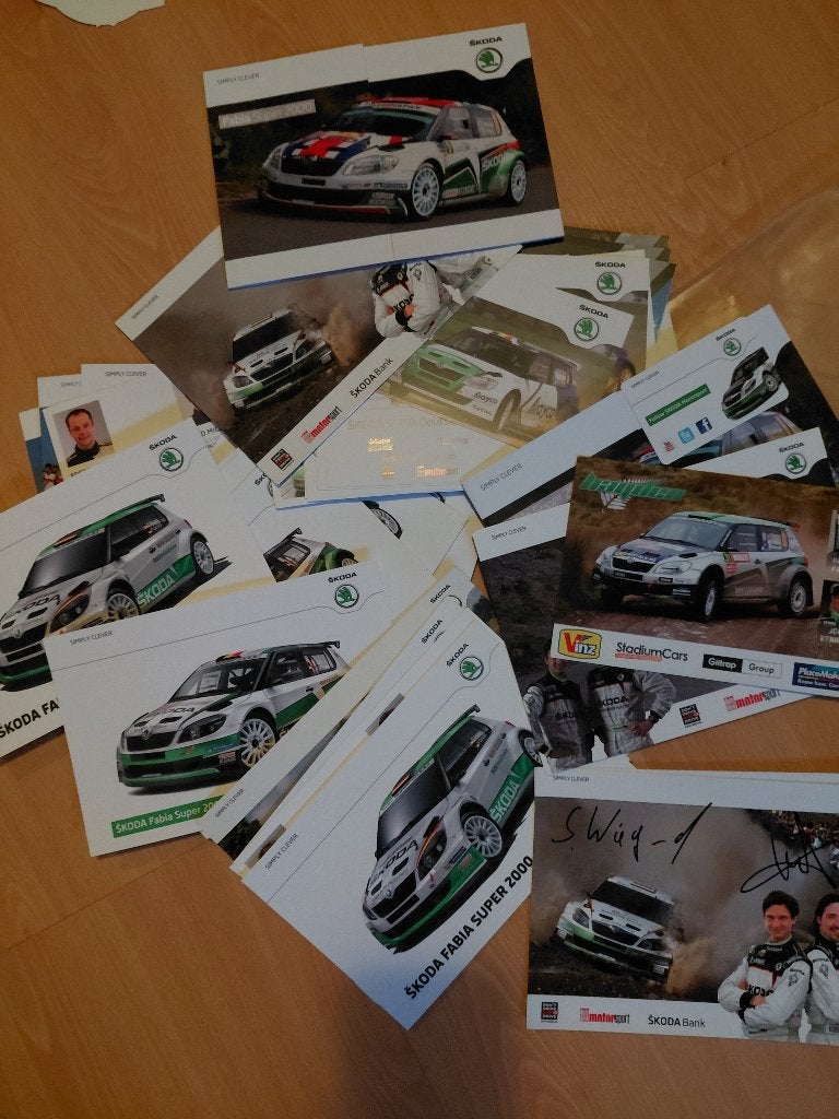 Skoda autosport fan kaarten WRC/Rally, Ophalen of Verzenden, Zo goed als nieuw