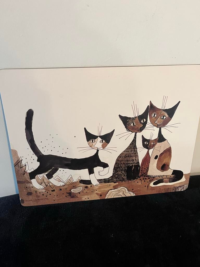 Pimpernel Katten Onderzetter / Decoratiepaneel, Ophalen, Zo goed als nieuw, Overige typen, Minder dan 50 cm