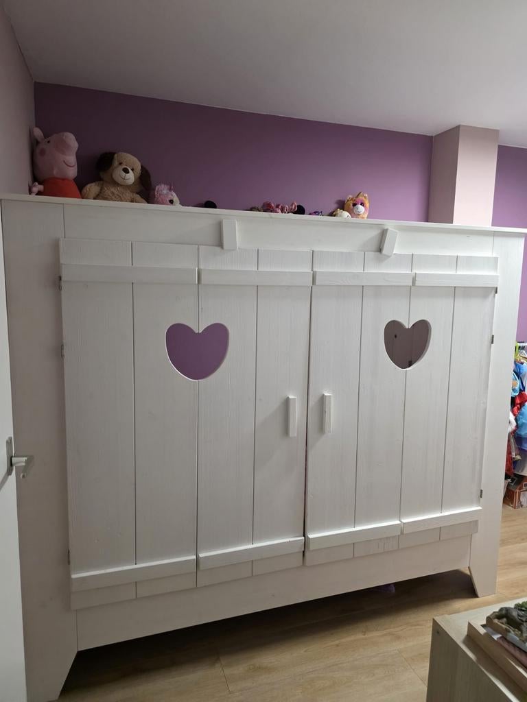 Lief bedstee met lattenbodems, exclusief matras, Kinderen en Baby's, Kinderkamer | Bedden, Gebruikt, 180 cm of meer, 85 tot 100 cm