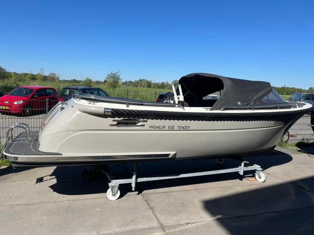 In nieuwstaat Primeur 610 + Suzuki DF 30 bj 2023 41 vaaruren, Watersport en Boten, Sloepen, 1.00 - 1.50 meter, Primeur, 2 m, Rondzit