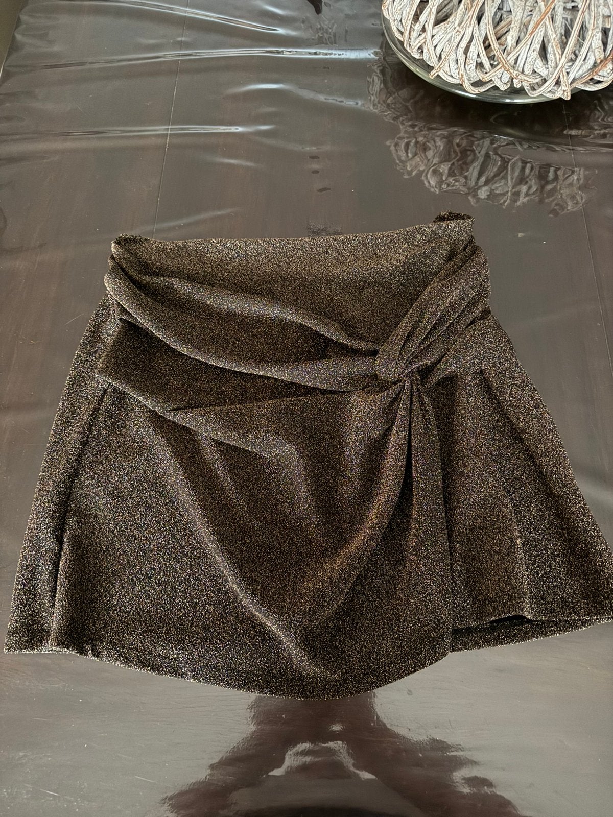 Gouden glitter rok, Overige kleuren, Maat 46/48 (XL) of groter, Ophalen of Verzenden, Zo goed als nieuw