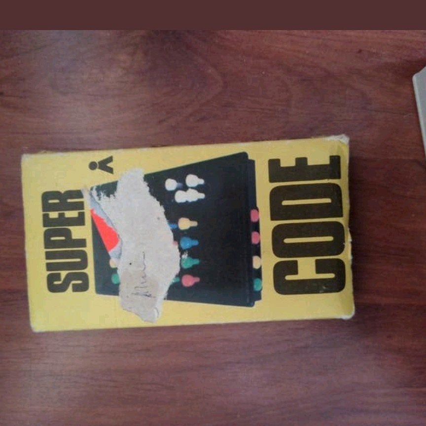 Super Code spel - Vintage Mastermind variant, Hobby en Vrije tijd, Gezelschapsspellen | Kaartspellen, Een of twee spelers, Ophalen of Verzenden