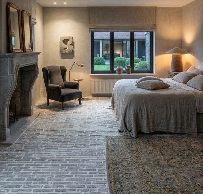 Unieke Castle bricks vloer- waaltjes Grey