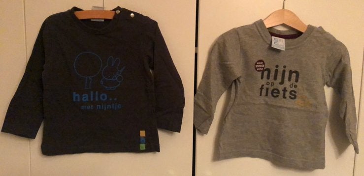 Jongens shirts nijntje 80/86, Ophalen of Verzenden, Zo goed als nieuw, Jongetje, Shirtje of Longsleeve