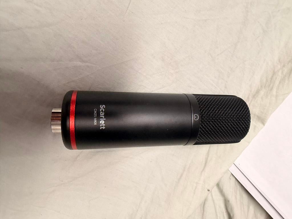 Focusrite Scarlett CM25 MKII Studiomicrofoon, Ophalen of Verzenden, Zo goed als nieuw, Studiomicrofoon