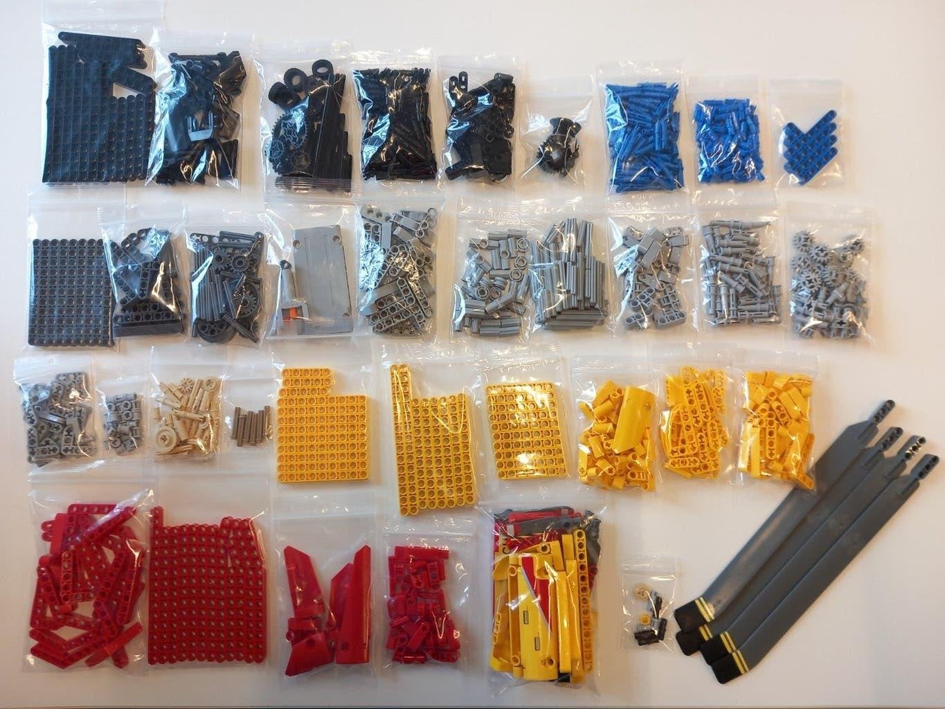 Lego Technic 9396 rescue helicopter, compleet in onderdelen., Lego, Ophalen of Verzenden, Zo goed als nieuw, Technic