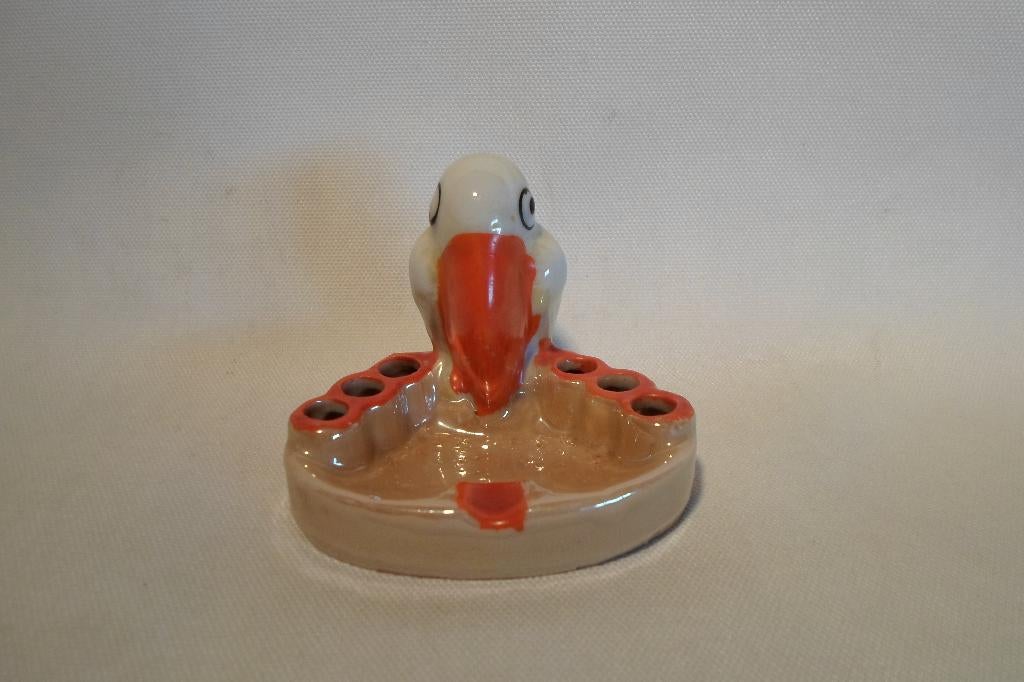 Art Deco Sigaretten Houder Japan Vogel, Ophalen of Verzenden