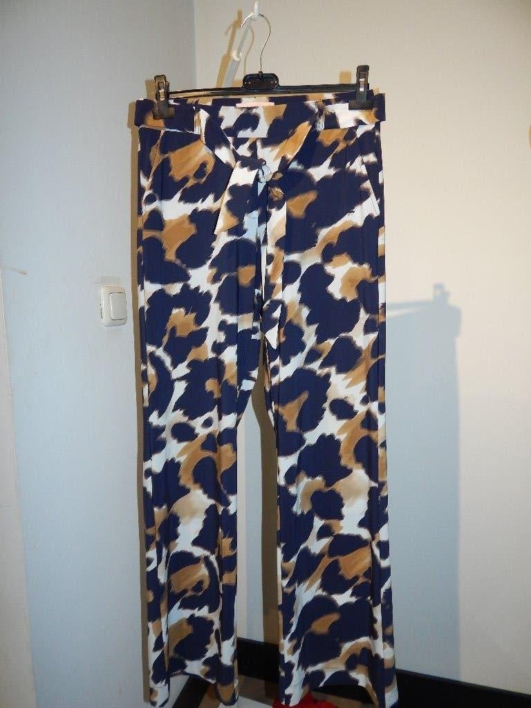Studio Anneloes travel stof iets dikkere broek print ceintuu, Maat 38/40 (M), Studio Anneloes, Zo goed als nieuw, Lang