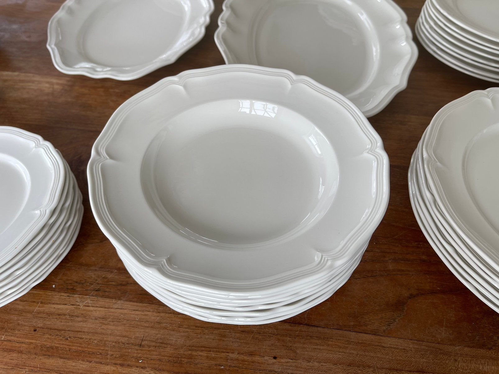 Villeroy & boch manoir 6 diepe borden vitro porselein, Antiek en Kunst, Ophalen of Verzenden