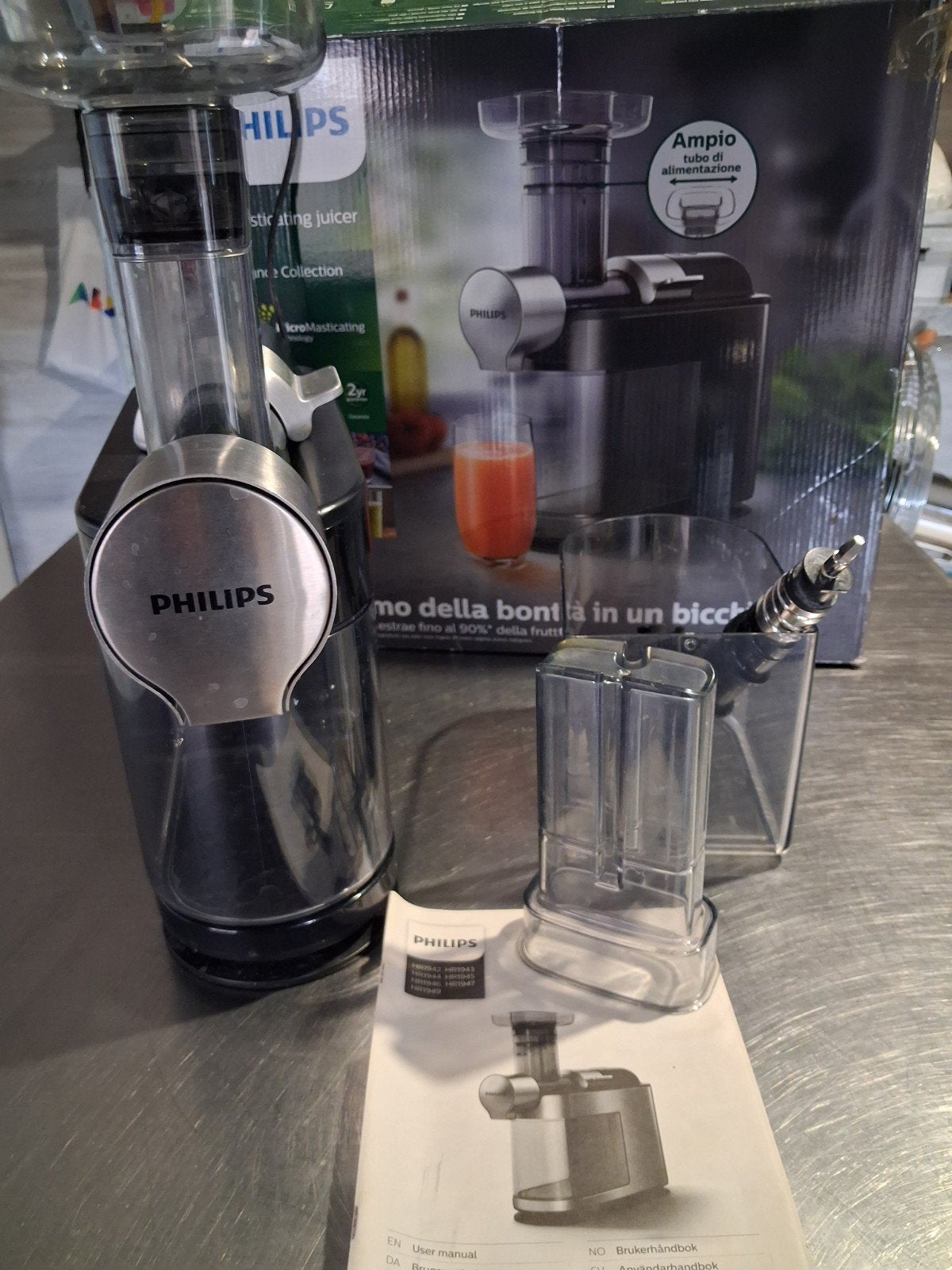 Philips Masticating Juicer Avance Collection - Slowjuicer, Witgoed en Apparatuur, Juicers, Ophalen, Gebruikt, Elektrisch, Slowjuicer