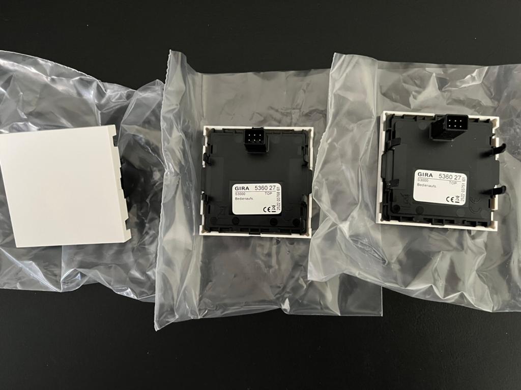 3x Gira dimmerknop S3000 tastdimmer Systeem 55 wit mat, Ophalen, Nieuw, Overige typen