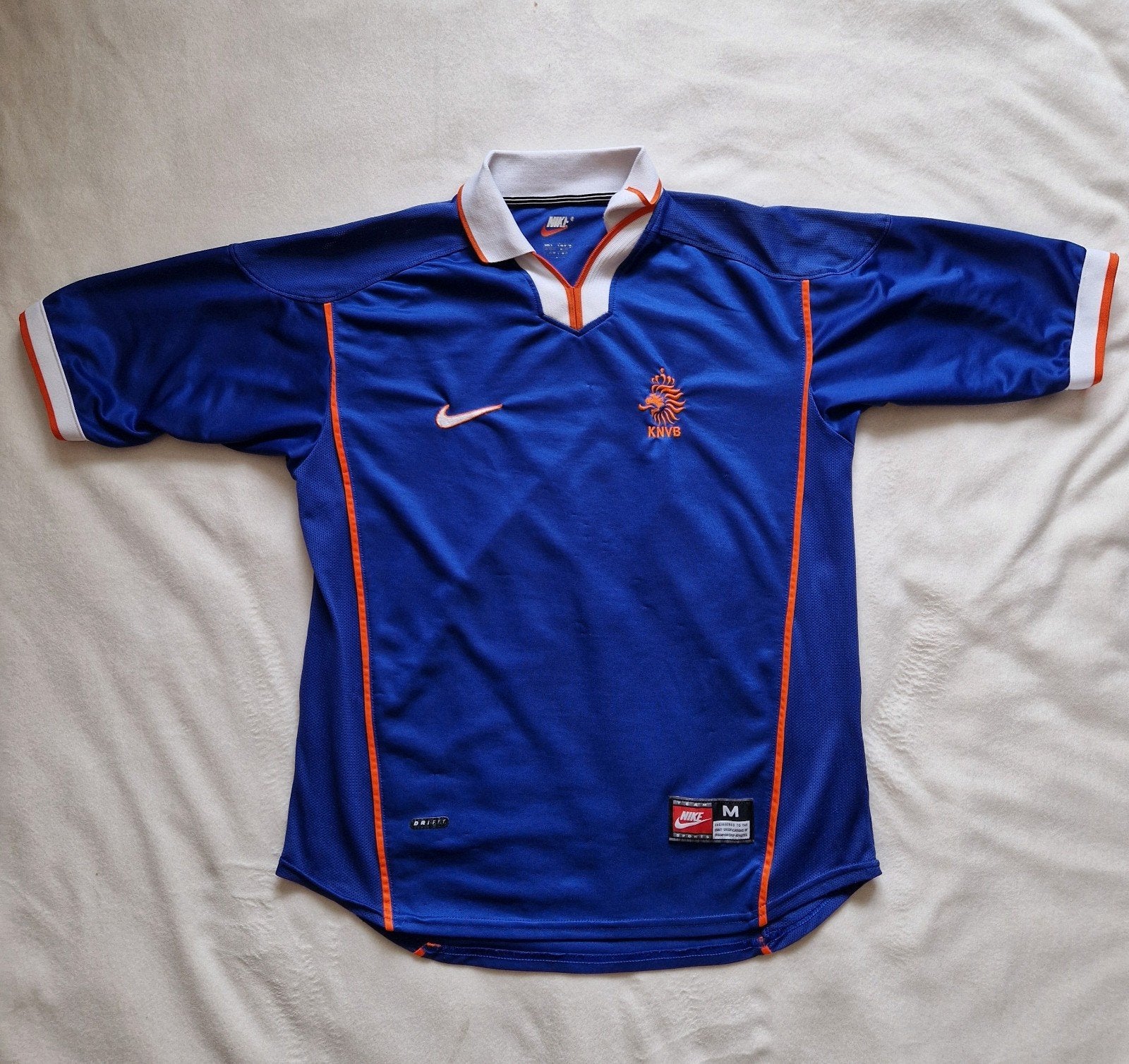 Nederlands elftal uitshirt 1998 KNVB Oranje shirt, Nike, Ophalen of Verzenden, Voetbal, Gedragen