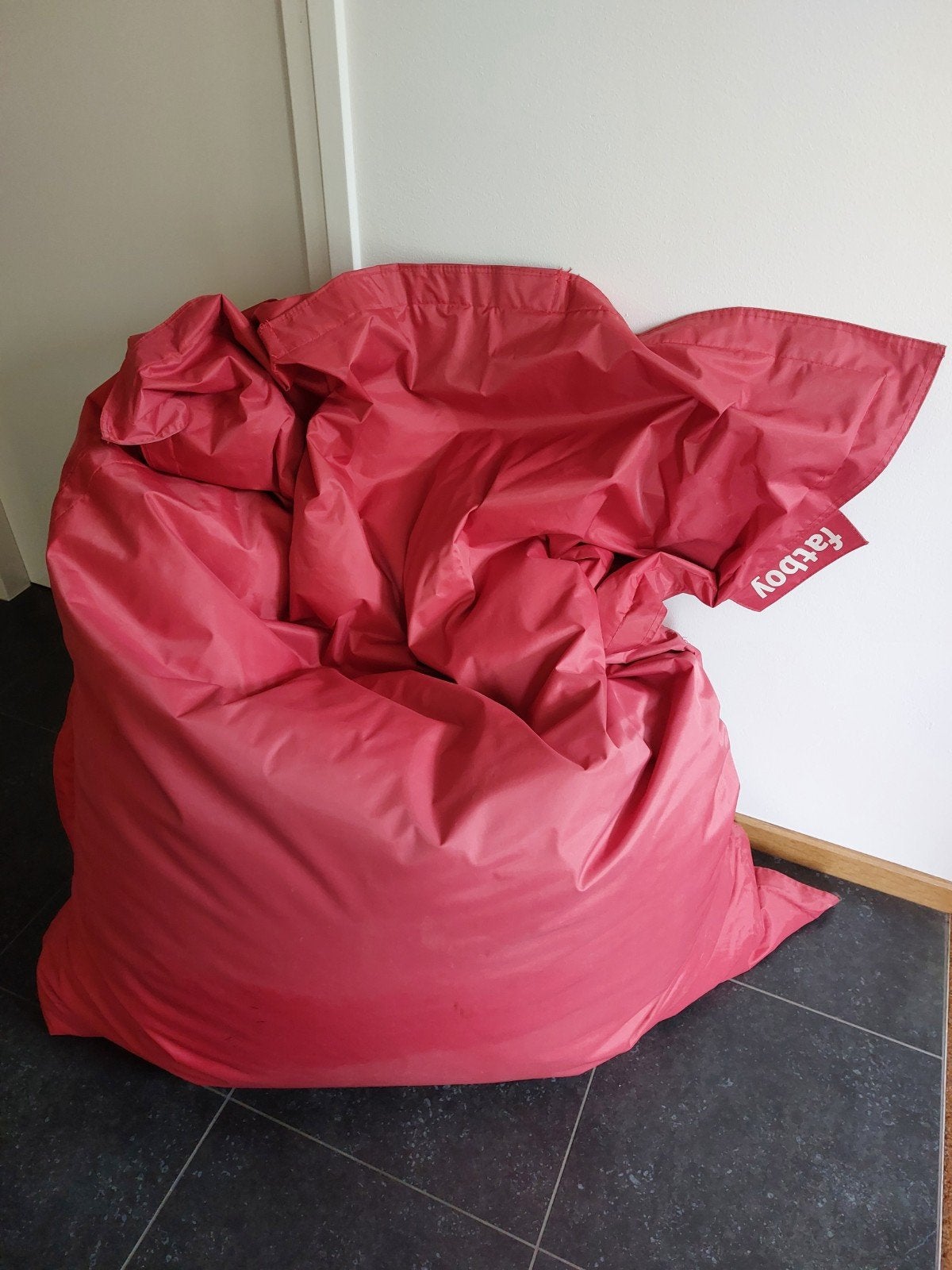Fatboy zitzak rood, Huis en Inrichting, Zitzakken, Ophalen, Zo goed als nieuw, Rood