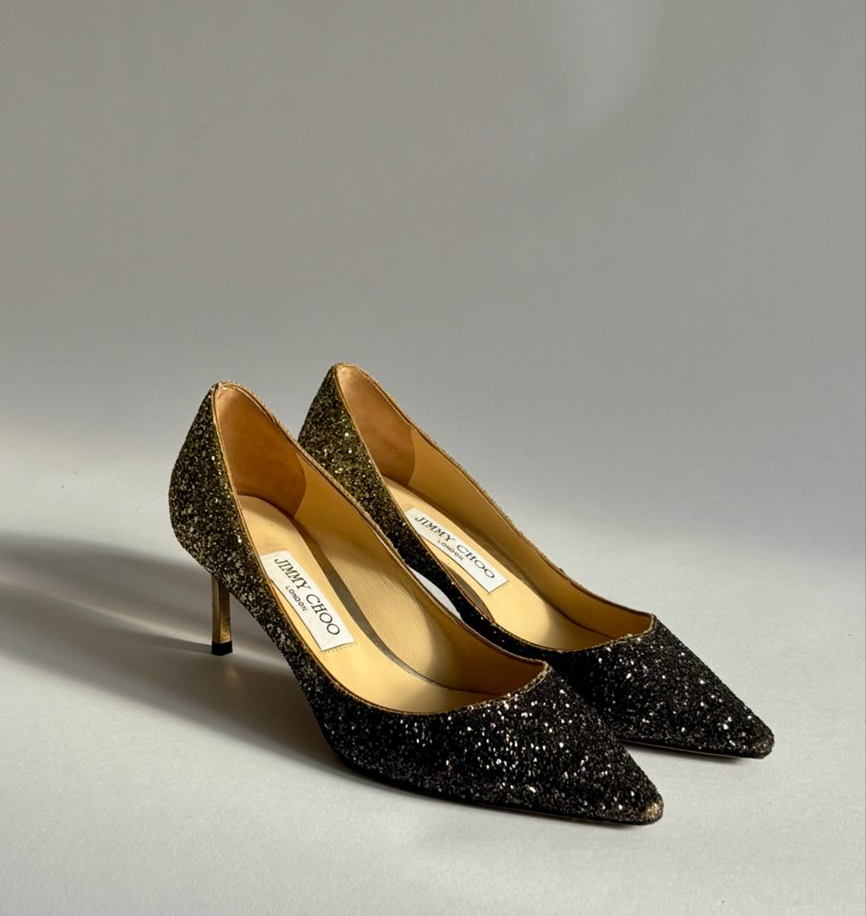 Jimmy choo hakken maat 37, Verzenden, Zo goed als nieuw, Zwart