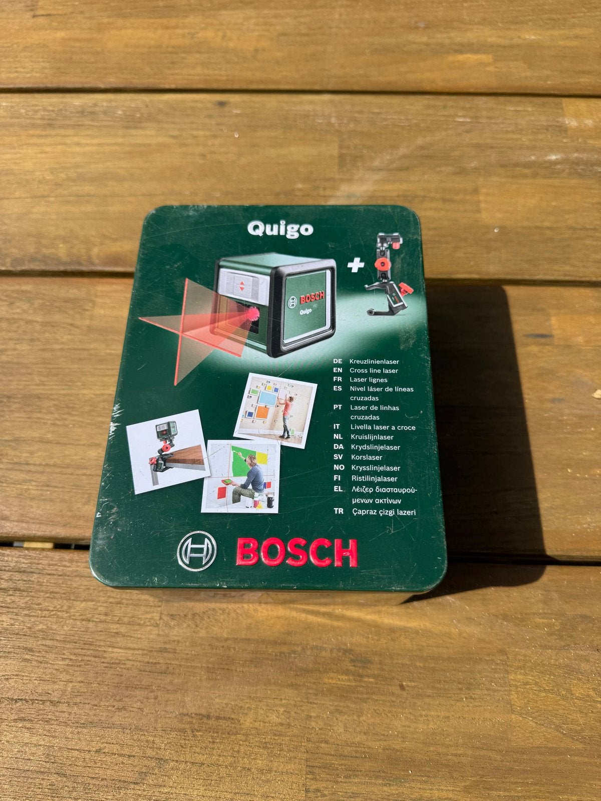 Bosch Quigo Kruislijnlaser – inclusief MM2 klem, Doe-het-zelf en Verbouw, Meetapparatuur, Ophalen of Verzenden, Zo goed als nieuw