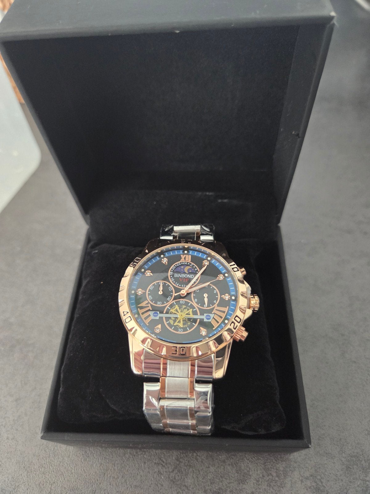heren horloge, Ophalen, Nieuw, Staal, Overige merken