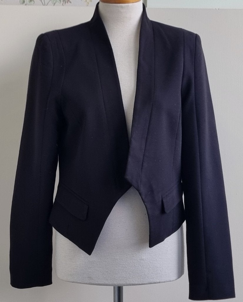 Bon’a Parte zwarte korte blazer mt. 40, Maat 38/40 (M), Zwart, Ophalen of Verzenden, Zo goed als nieuw