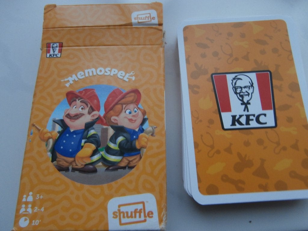 kaartspel memorie KFC shufflecards Cartamundi Kentucky spel, Ophalen of Verzenden, Zo goed als nieuw, Cartamundi