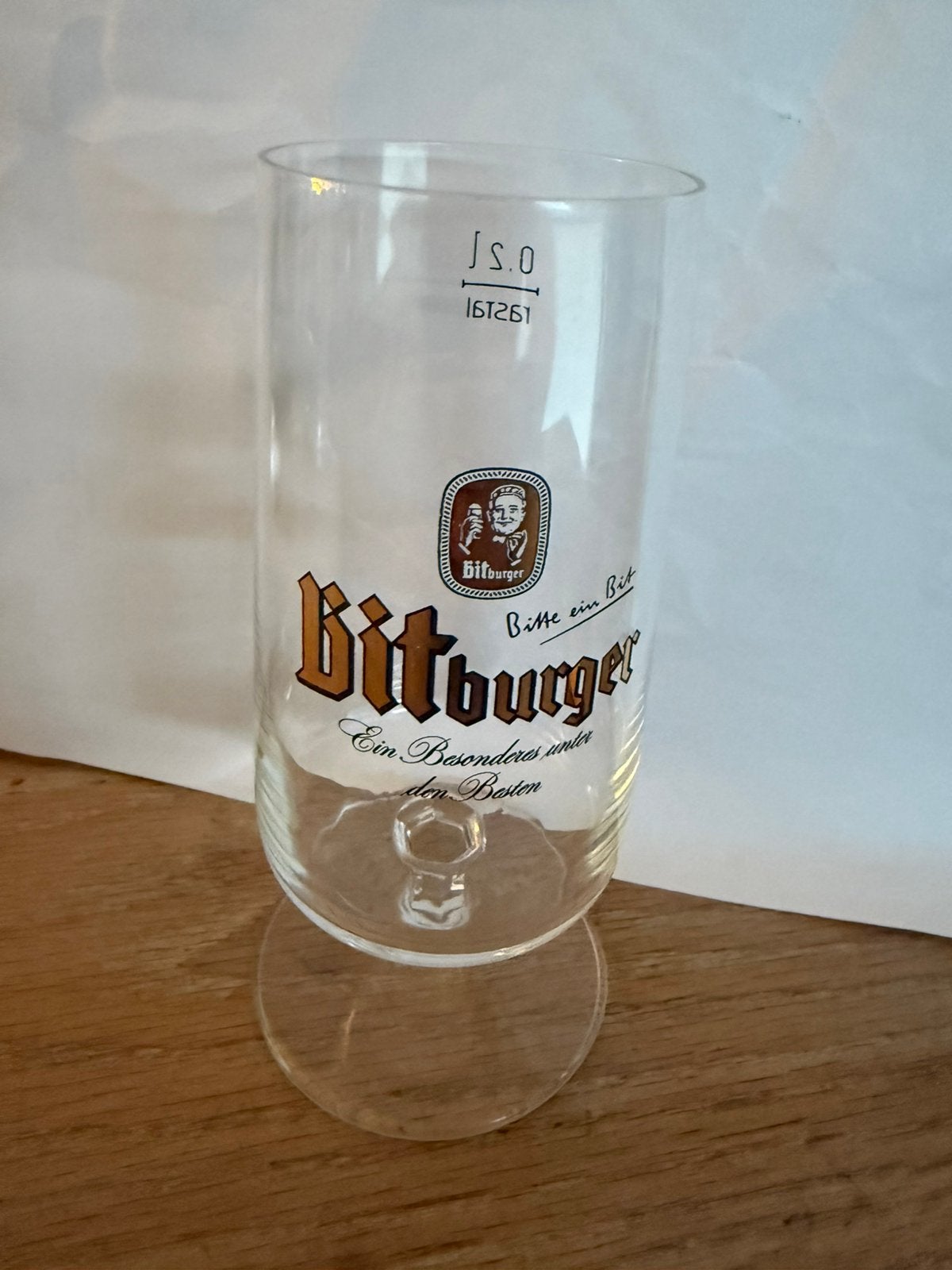 Bier glas bitburger, Verzamelen, Biermerken, Ophalen of Verzenden, Zo goed als nieuw, Glas of Glazen, Overige merken