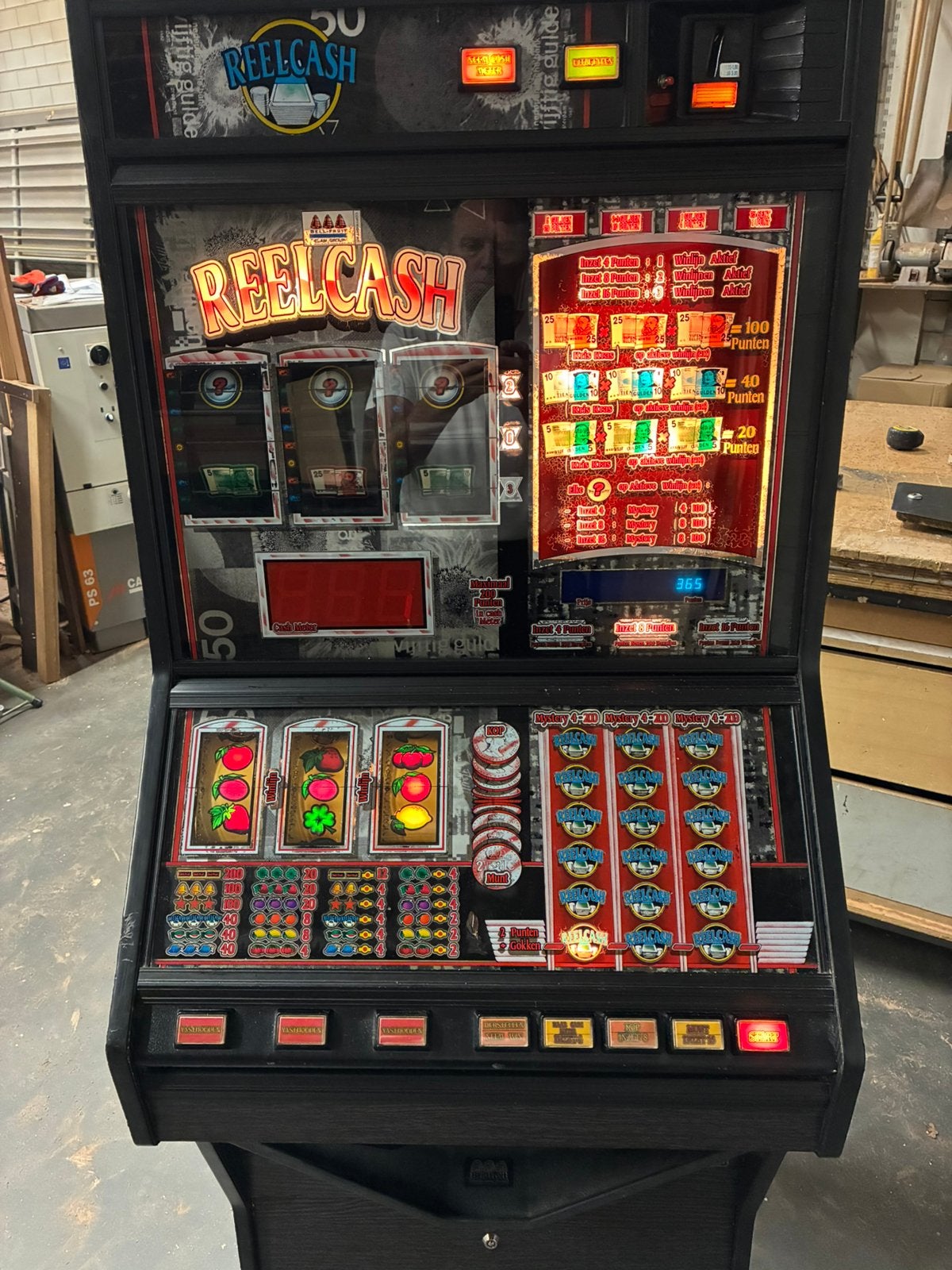 Reel Cash originele eerste versie!   €275,-, Verzamelen, Automaten | Gokkasten en Fruitautomaten, Euro, Ophalen, Gebruikt