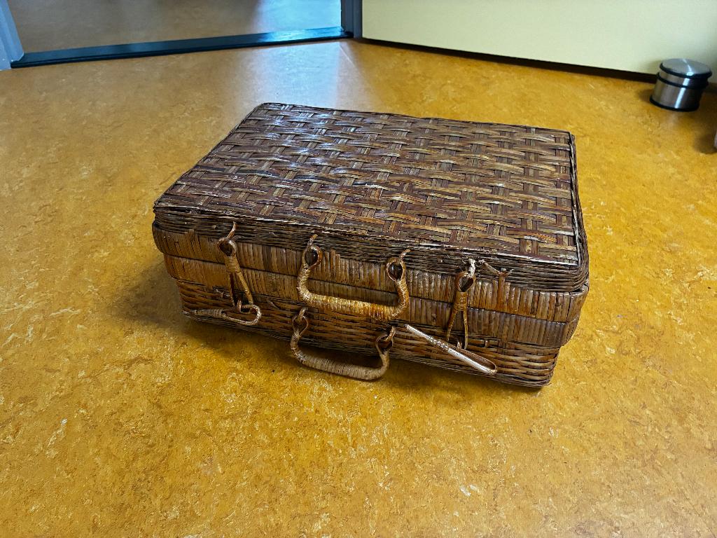 rotan koffertje, Ophalen, Gebruikt, Hard kunststof, Minder dan 50 cm