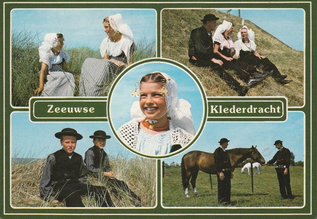 Zeeuwse Klederdracht 1980, Ophalen of Verzenden, 1980 tot heden, Gelopen, Klederdracht
