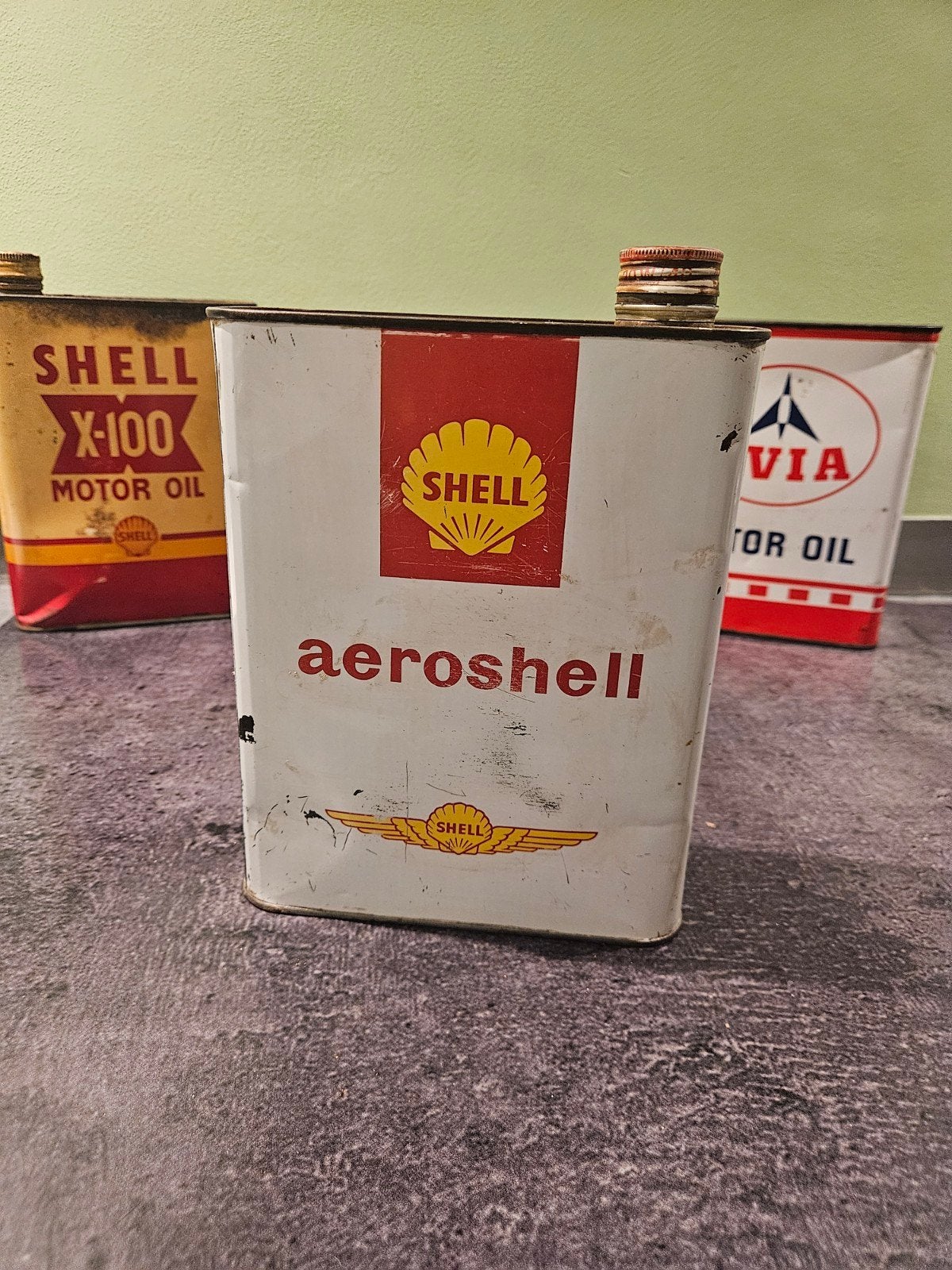 Shell olieblik Aeroshell Olieblik 2 Liter, Verzamelen, Ophalen of Verzenden, Gebruikt