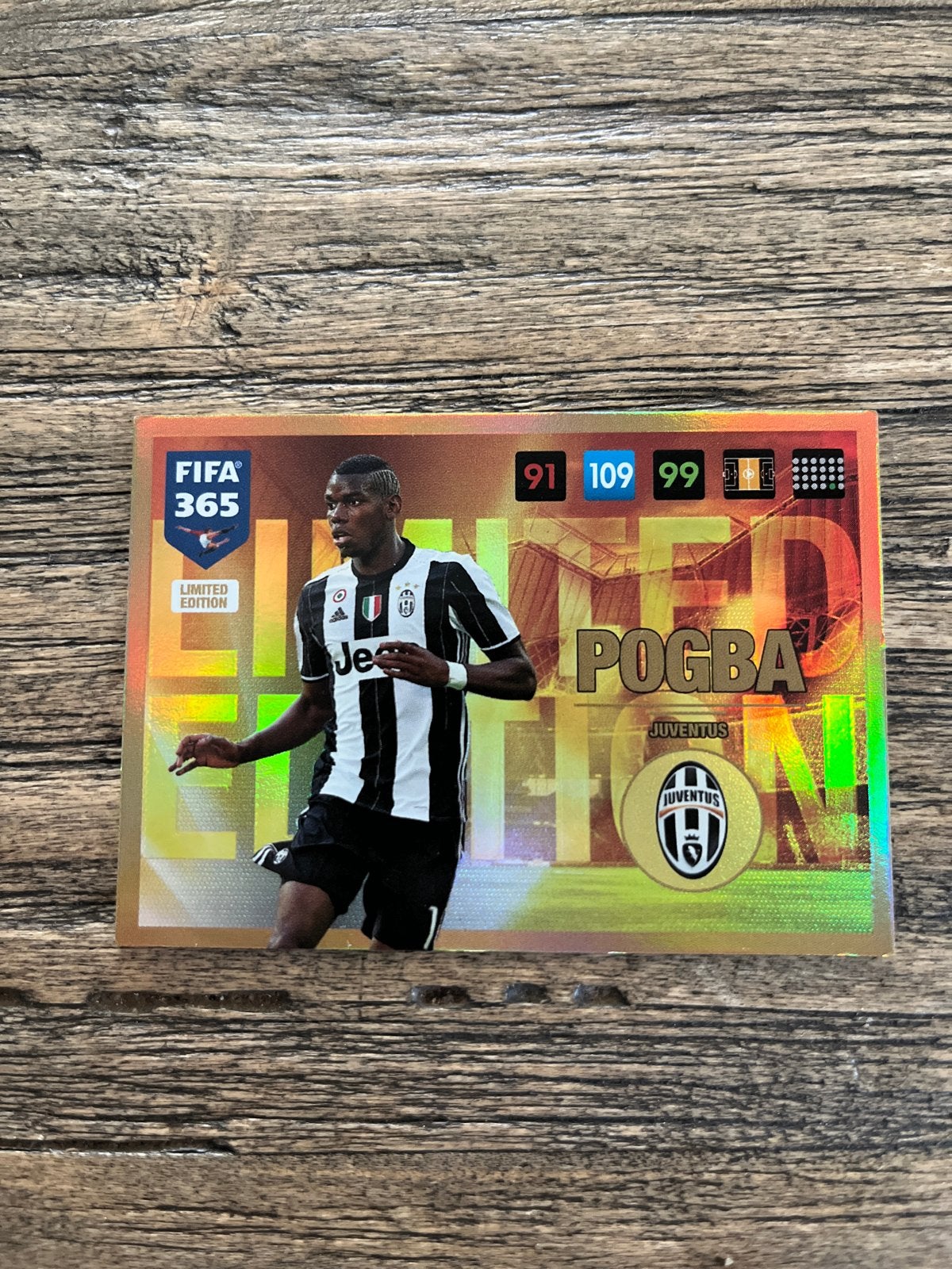 FIFA 365 Limited Edition Pogba Juventus Spelerskaart 2017, Ophalen of Verzenden, Zo goed als nieuw, Buitenlandse clubs, Spelerskaart