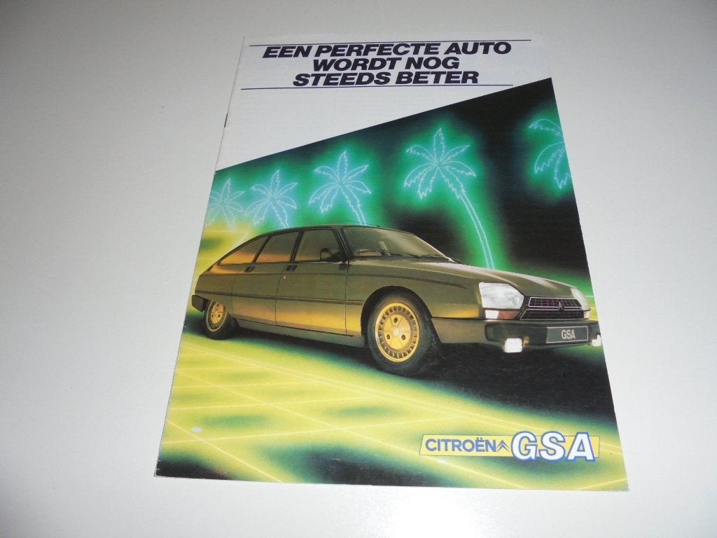 brochure Citroen GSA  1984, Ophalen of Verzenden, Zo goed als nieuw, Citroën