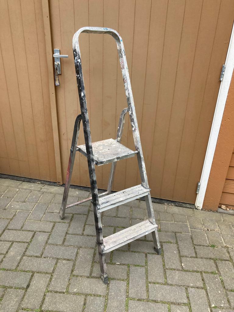 Corda trap trapje huishoudtrap 3 treden, Doe-het-zelf en Verbouw, Ladders en Trappen, Ophalen, Gebruikt, Trap, Opvouwbaar of Inschuifbaar