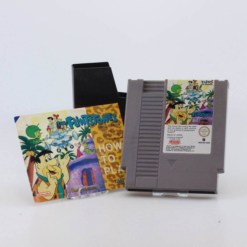 NES Game: Flintstones The Rescue Of Dino And Hoppy, Nintendo, Zo goed als nieuw, Support@nintendo.com, 11-1 Hokotate-cho, Kamitoba, Minami-ku
Kyoto 601-8501
Japan