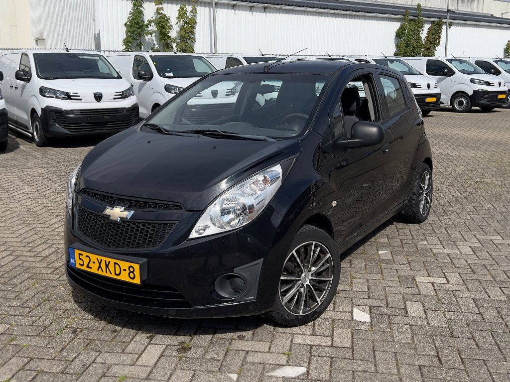 Chevrolet Spark 1.0 Bifuel 2012 Zwart | LPG | NAP, Euro 5, 37 €/maand, 4 cilinders, Zwart