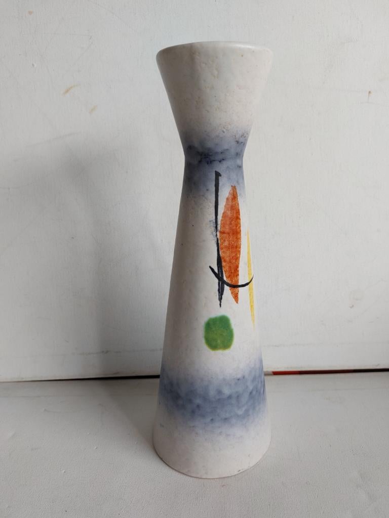 Vintage W-Germany Scheurich Keramiek Vaas - Abstract Design, Ophalen of Verzenden