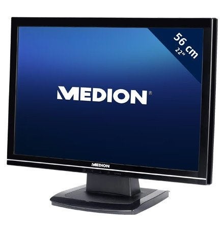 Medion Akoya P54008 Zwart monitor 22 inch, Ophalen, 3 tot 5 ms, Medion, Full HD