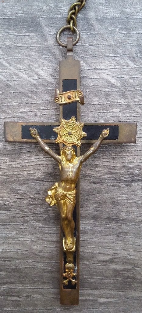 Om 1860 - 1910 ZEER LANGE 116 CM. Rozenkrans Non Klooster, Ophalen of Verzenden