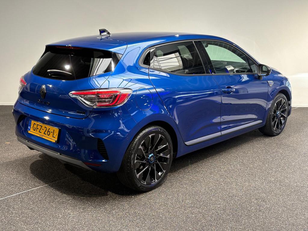 Renault Clio 1.6 E-Tech Full Hybrid 145 esprit Alpine | 360, Auto's, Gebruikt, Met garantie (alle), Blauw, Leder en Stof