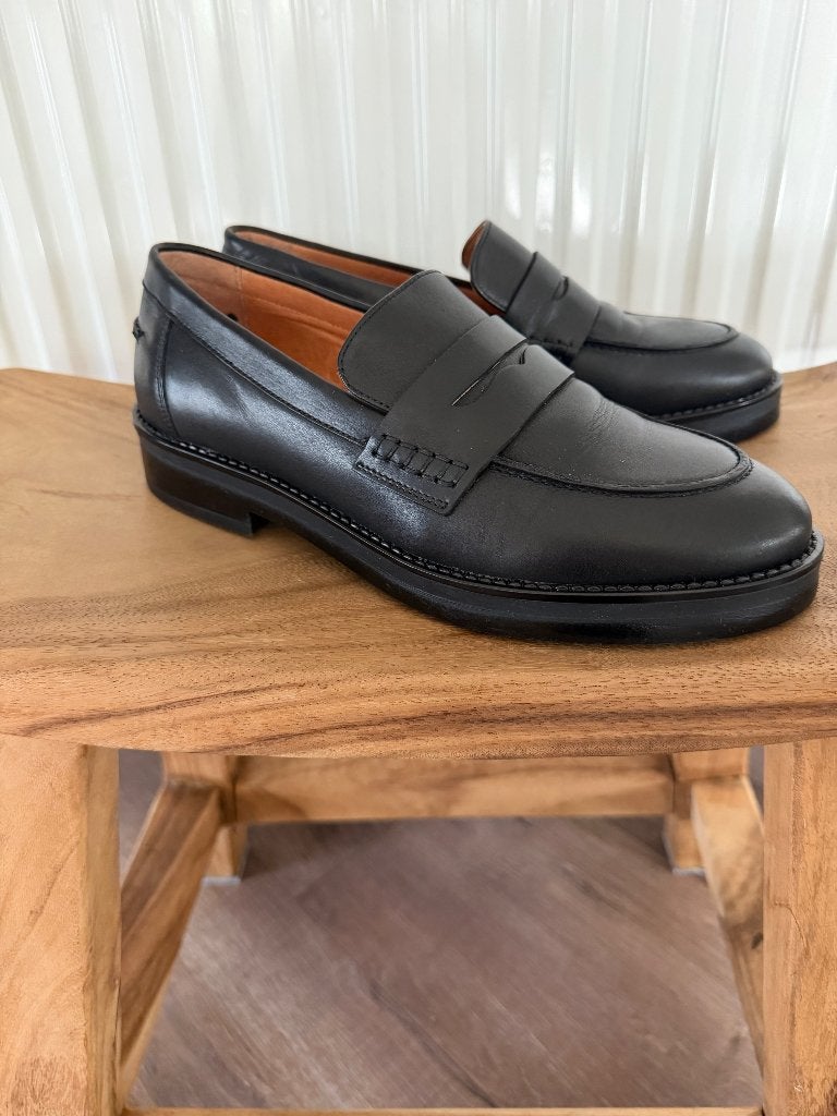zwarte leren loafers Manfield mocassins maat 40, Nieuw, Ophalen of Verzenden, Manfield, Instappers