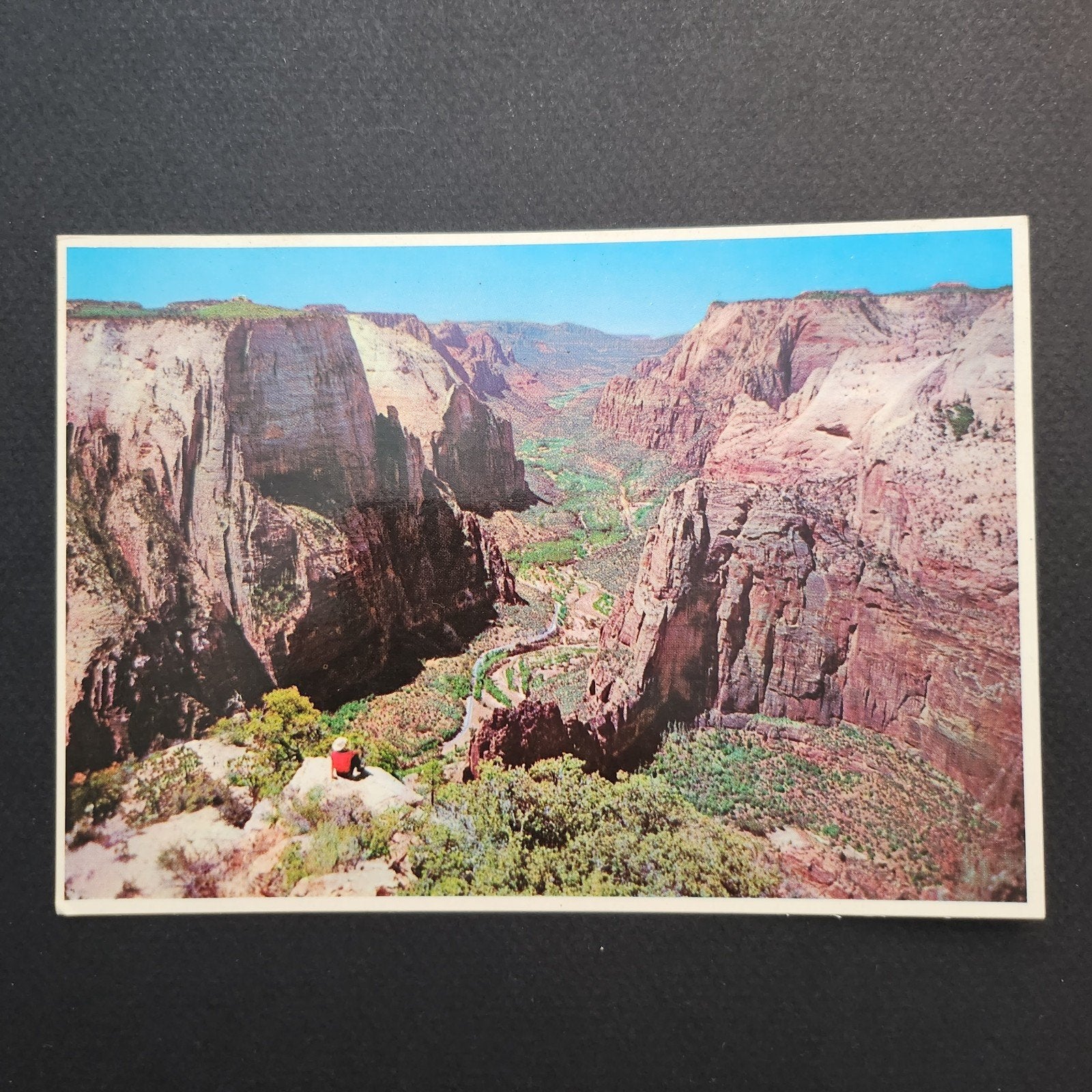 Zion Canyon, Utah - Vintage Ansichtkaart, Verzamelen, Verzenden, 1960 tot 1980, Ongelopen, Buiten Europa