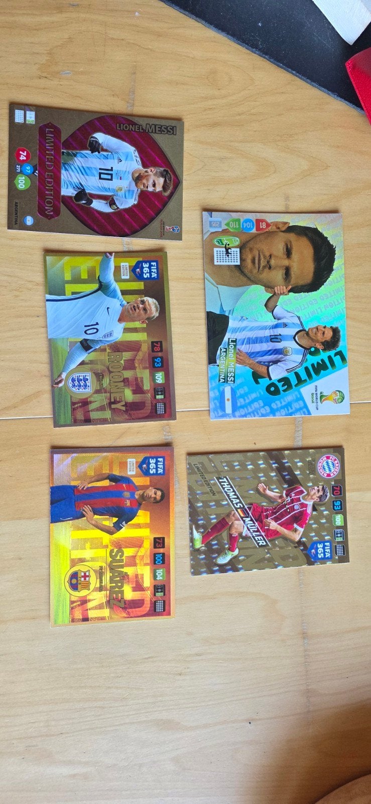 5x XXL cards Panini Adrenalyn cards met 2x Messi, Verzamelen, Sportartikelen en Voetbal, Ophalen of Verzenden, Zo goed als nieuw