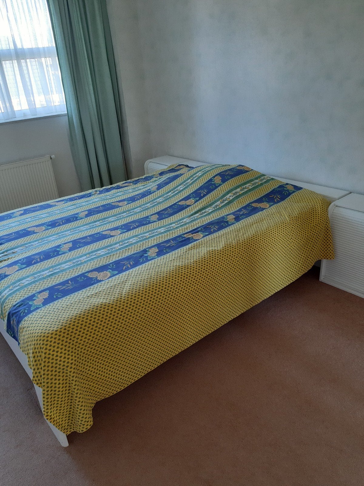 Tweepersoonsbed frame en bodem, Ophalen, Gebruikt, Tweepersoons, 160 cm