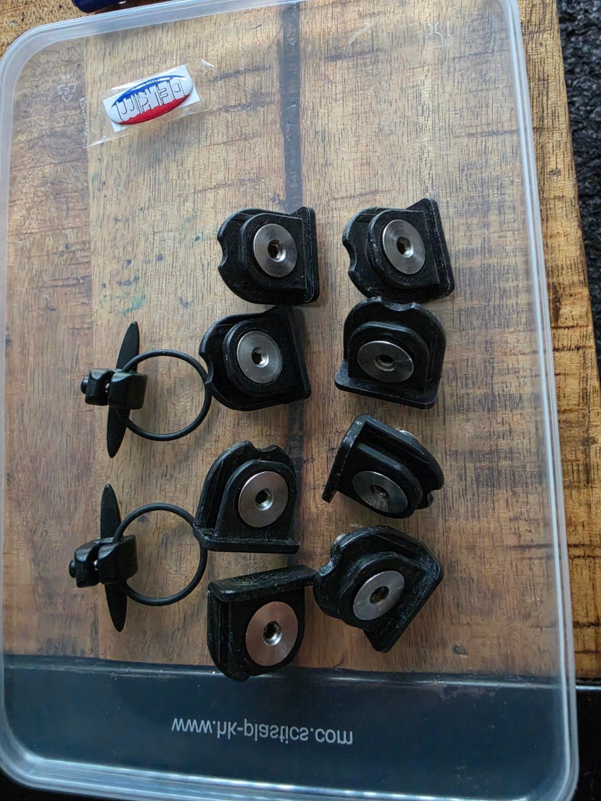delkim txi plus d ev 8x d lock voetjes  2x line clips, Ophalen of Verzenden, Zo goed als nieuw, Overige typen