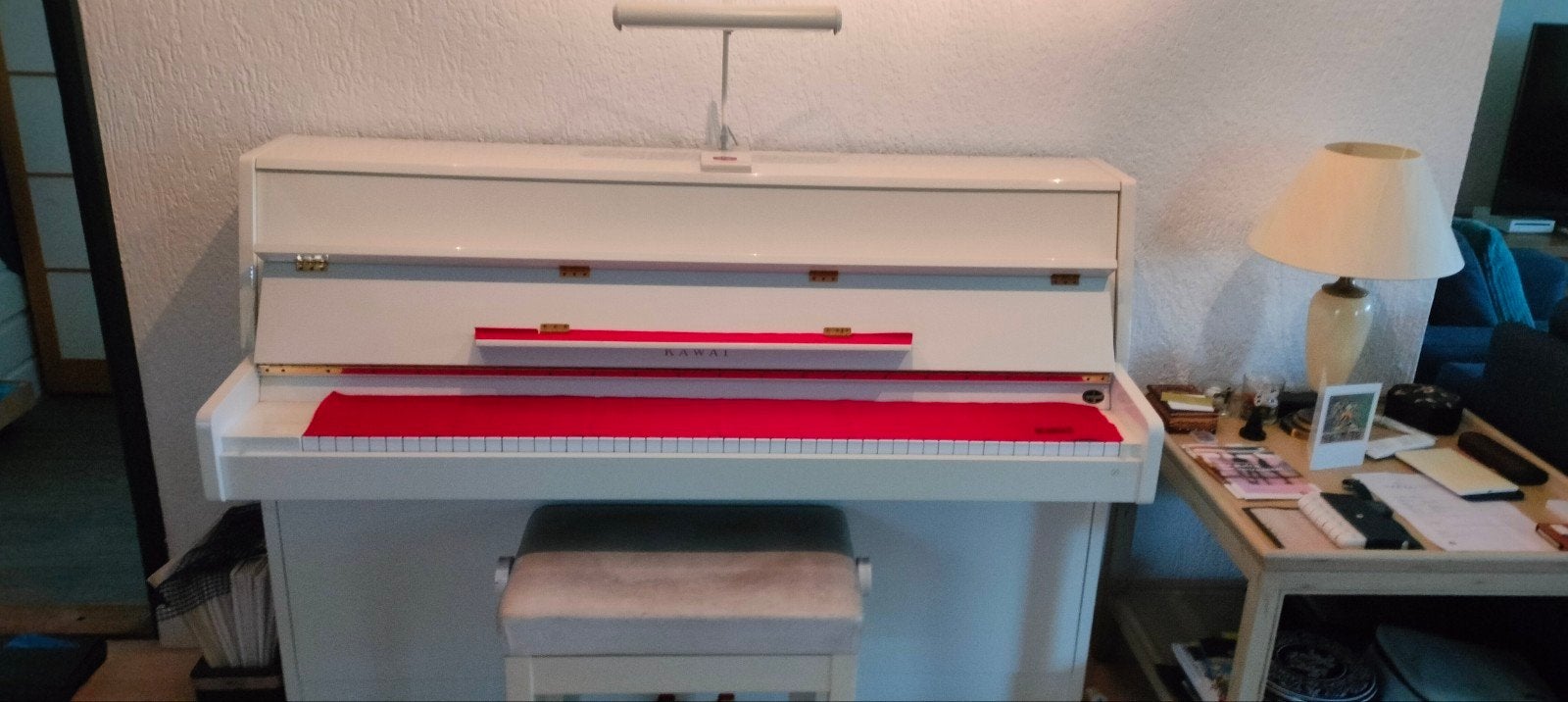 Kawai piano CX-5, Muziek en Instrumenten, Ophalen, Gebruikt, Wit, Piano