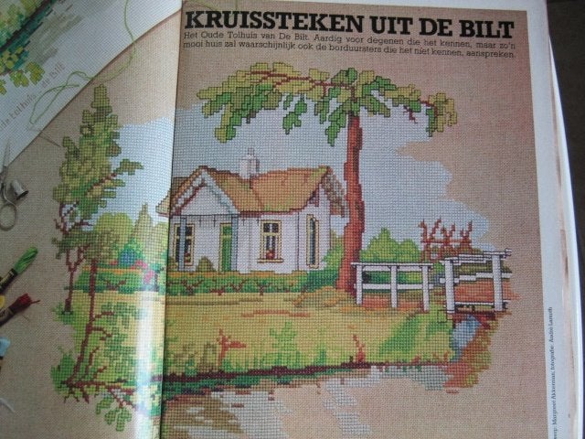 Borduurpatroon  Huisje uit  de Bilt  nr 3085, Verzenden, Nieuw, Handborduren, Patroon