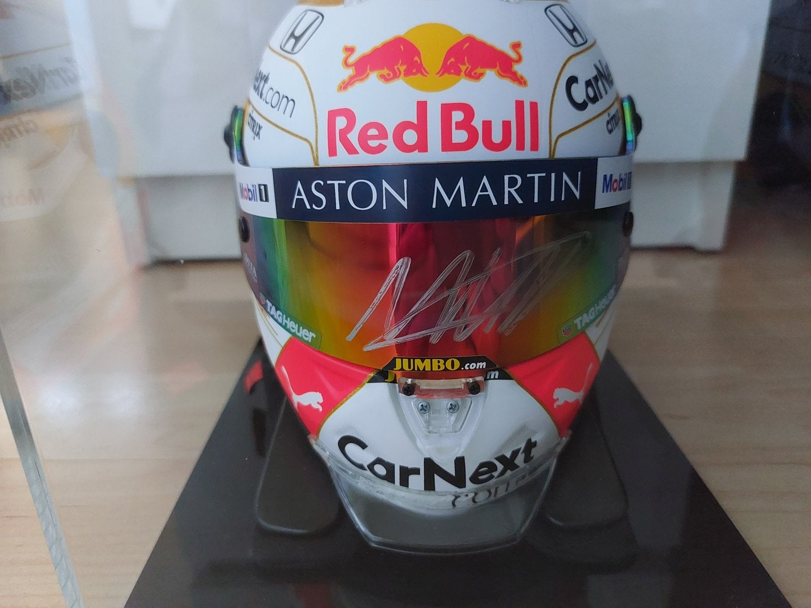 Max Verstappen 2020 helm 1:2 officieel gesigneerd, Ophalen, Zo goed als nieuw, Formule 1