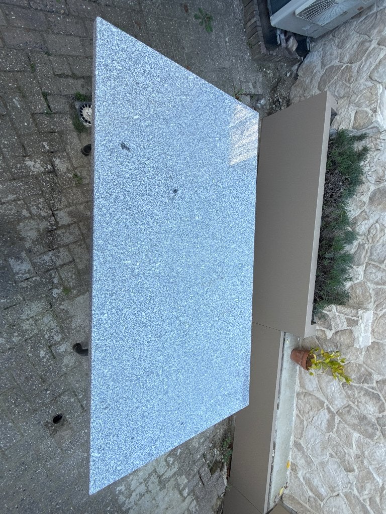 Granieten buitentafel, Ophalen, Gebruikt, Rechthoekig, Overige materialen