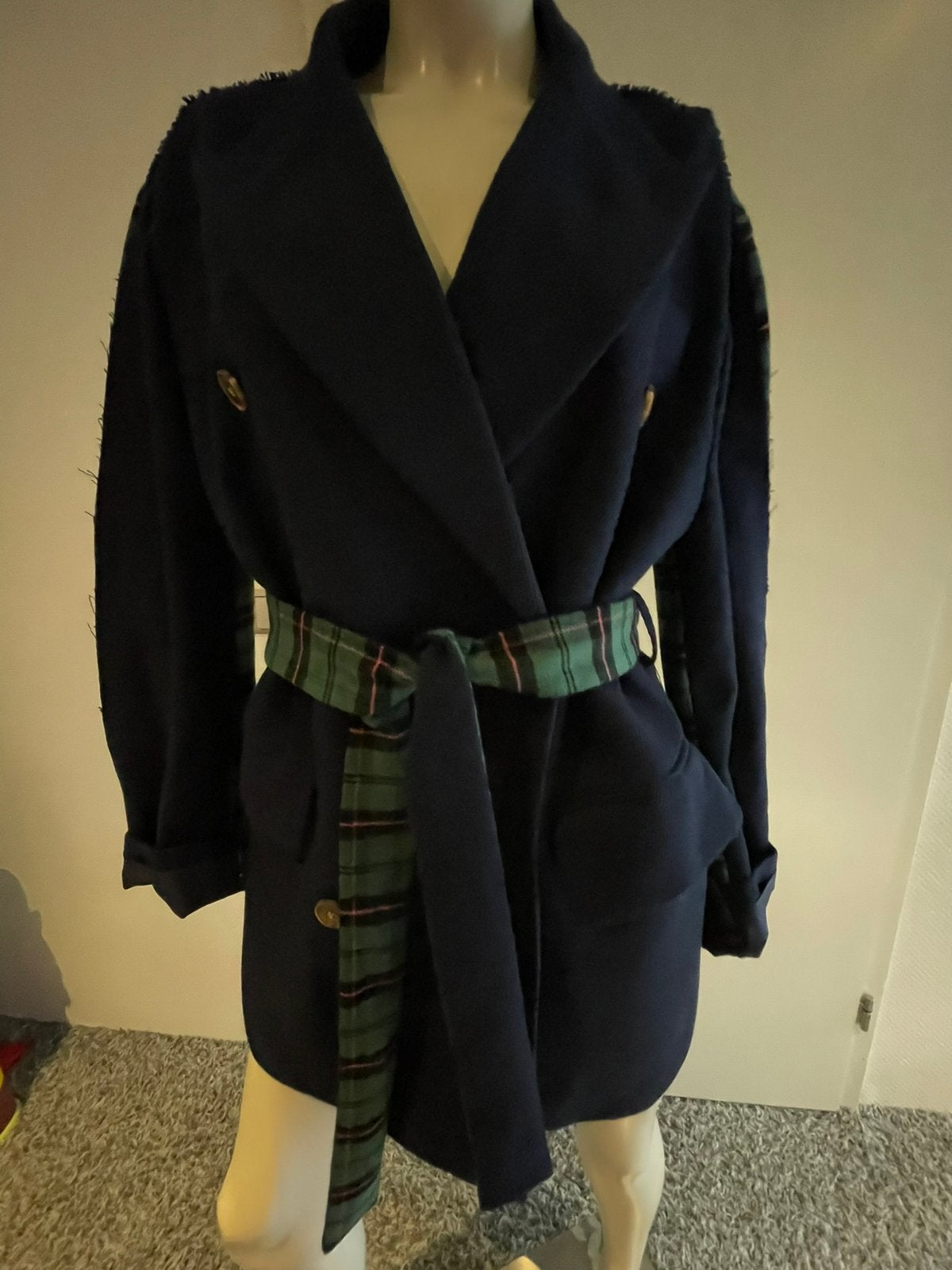 Twinset jas met aparte achterkant mast xl, Blauw, ., Maat 46/48 (XL) of groter, Ophalen of Verzenden
