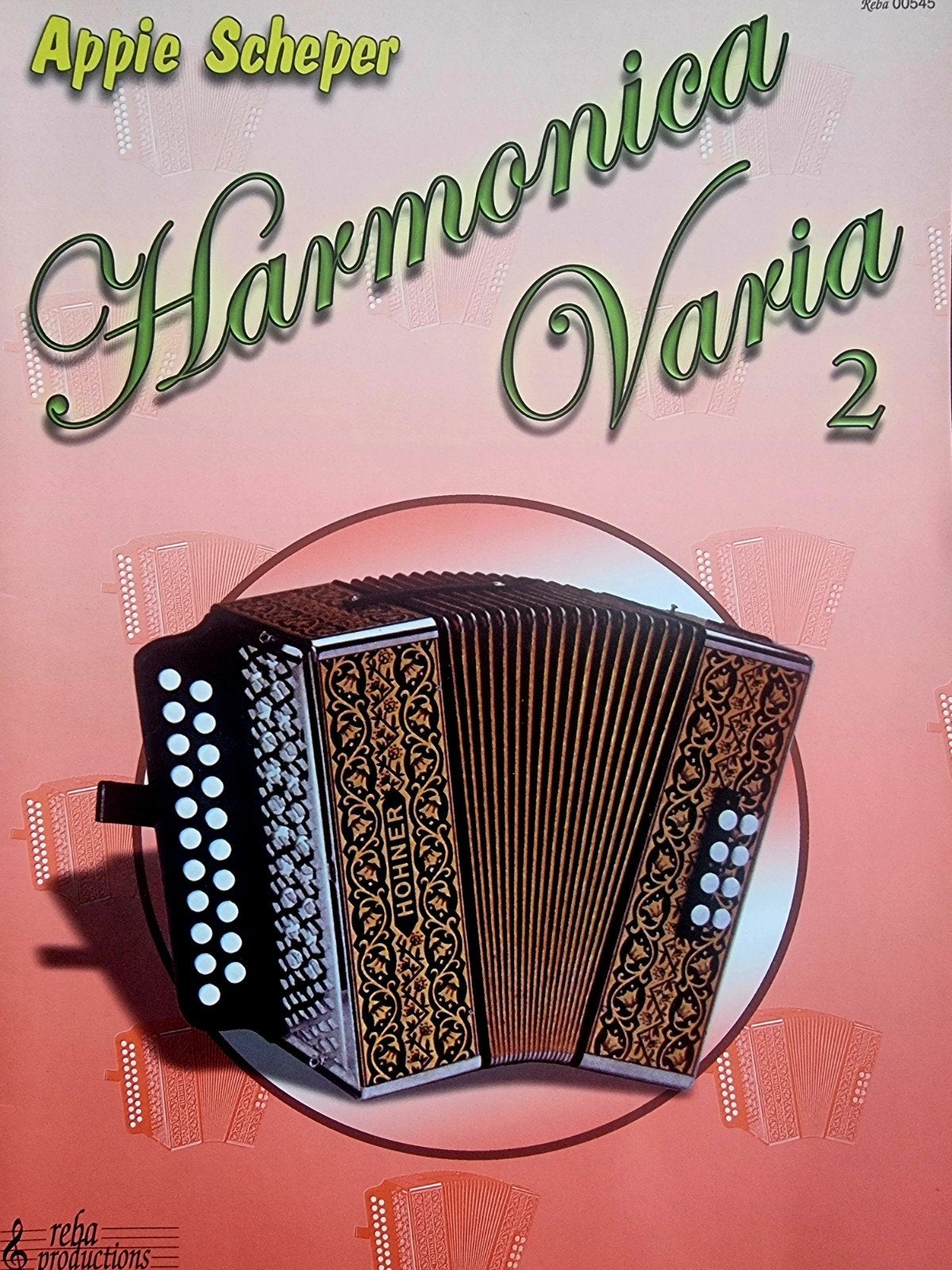 Appie Scheper - Harmonica Varia 2 - Muziekboek Re15, Verzenden, Overige genres, Overige soorten, Zo goed als nieuw